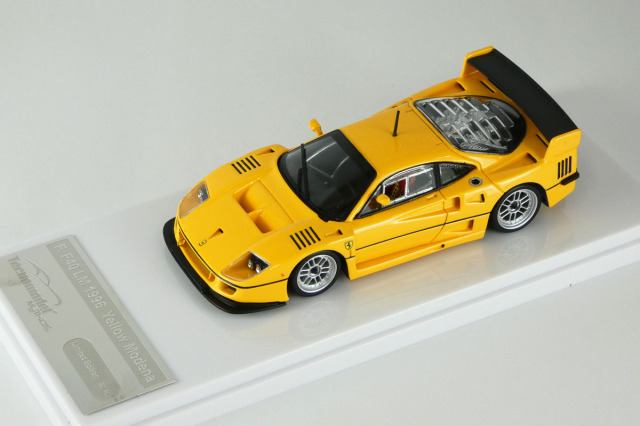 Tecno Model TM43-67B 1/43 Ferrari F40LM Press 1996 Yellow / Enkei Silver wheels