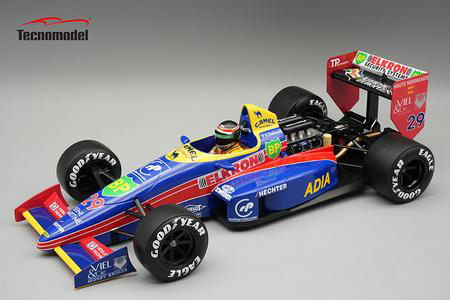 ** 予約商品 ** Tecno Model TMD18-469A 1/18 Larrousse Lola LC88 #29 1988 Japanese GP Aguri Suzuki (with Figure)