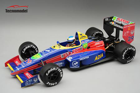** 予約商品 ** Tecno Model TMD18-469C 1/18 Larrousse Lola LC88 #29 1988 U.S.A.GP Yannick Dalmas (with Figure)