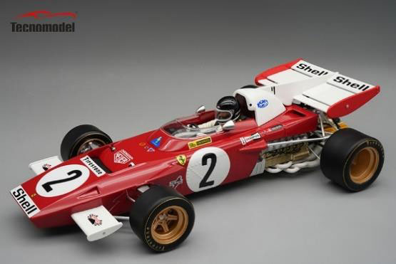 ** 予約商品 ** Tecno Model TMD18-315C 1/18 Ferrari 312 B2 F1 Dutch GP Winner 1971 #2 J.Ickx (with Figure)