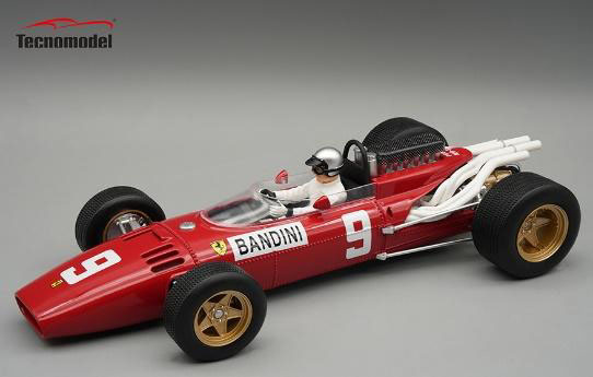 ** 予約商品 ** Tecno Model TMD18-318B 1/18 Ferrari 312 F1-67 German GP 1966 #9 Lorenzo Bandini (with Figure)