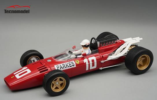 ** 予約商品 ** Tecno Model TMD18-318D 1/18 Ferrari 312 F1-67 German GP 1966 #10 Mike Parkes (with Figure)