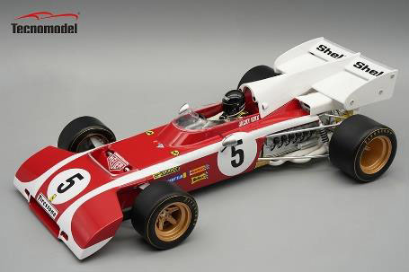 ** 予約商品 ** Tecno Model TMD18-321D 1/18 Ferrari 312 B2 South Africa GP 1972 J.Ickx (with Figure)