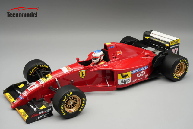 ** 予約商品 ** Tecno Model TMD18-333C 1/18 Ferrari 412T2 Cabnadian GP 1995 Jean Alesi (with Figure)