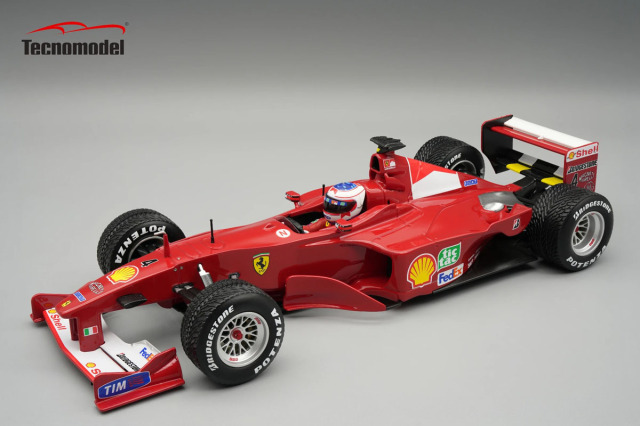 ** 予約商品 ** Tecno Model TMD18-339B 1/18 Ferrari F1-2000 German GP Winner R.Barrichello (Rain Tire) (with Figure)