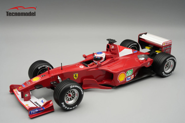 ** 予約商品 ** Tecno Model TMD18-339D 1/18 Ferrari F1-2000 Monaco GP Winner R.Barrichello (with Figure)
