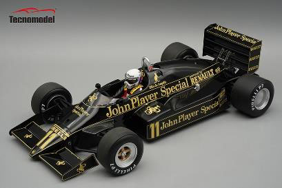 ** 予約商品 ** Tecno Model TMD18-400B 1/18 Lotus 94T European GP 1983 E. De Angelis (with Figure)
