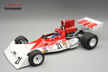 ** 予約商品 ** Tecno Model TMD18-420B 1/18 BRM P160E  Italian GP 1973 #21 N.Lauda (with Figure)