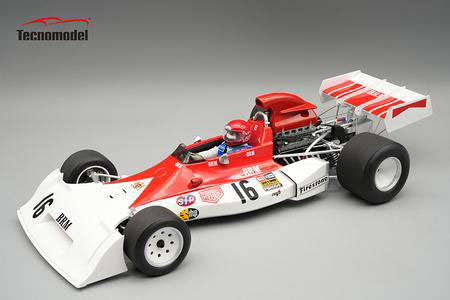 ** 予約商品 ** Tecno Model TMD18-420D 1/18 BRM P160E Spanish GP 1973 #19 N.Lauda (with Figure)