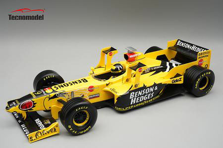 ** 予約商品 ** Tecno Model TMD18-426C 1/18 Jordan Honda 198 San Marino GP 1998 #9 Damon Hill (with Figure)