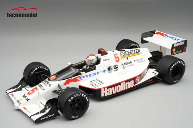 ** 予約商品 ** Tecno Model TMD18-428B 1/18  Lola T89 Formula Indy 1989 Mario Andretti (with Figure)