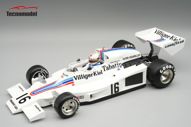 ** 予約商品 ** Tecno Model TMD18-436E 1/18 Shadow DN8 Austria GP 1977 #16 Arturo Merzario (with Figure)
