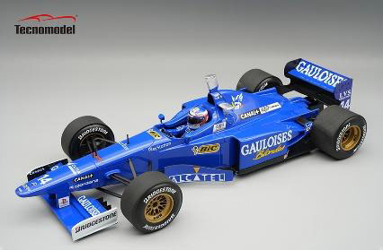 ** 予約商品 ** Tecno Model TMD18-485B 1/18 Prost Mugen JS45 Italian GP #14 1997 J.Trulli (with Figure)