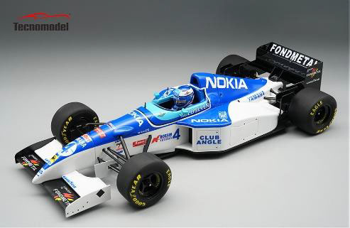 ** 予約商品 ** Tecno Model TMD18-494D 1/18 Tyrrell Yamaha 023 San Marino GP #4 1995 M.Salo (with Figure)