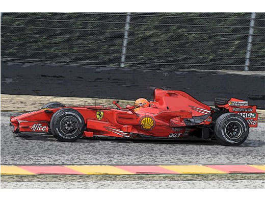 TAMEO kit TMK384 Ferrari F2007 Test Mugello 30 july 2009