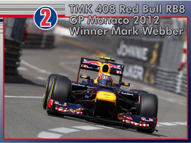 TAMEO kit TMK408 RedBull RB8 Monaco GP 2012 Winner M.Webber