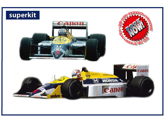 TAMEO kit TMK438 Williams Honda FW11B British GP 1987 N.Mansell (Winner) / N.Piquet