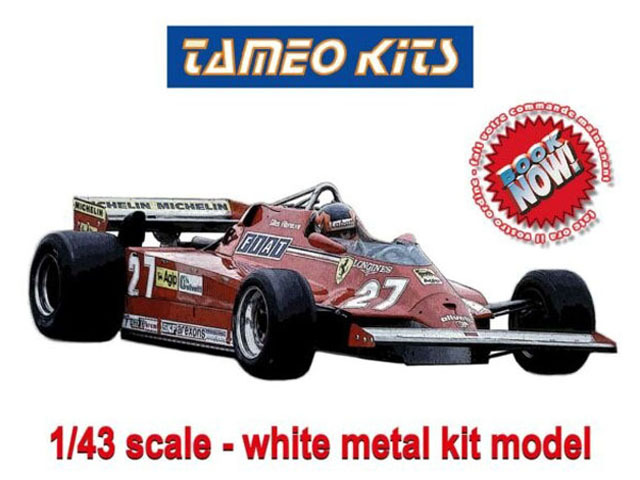 TAMEO kit TMK443 Ferrari 126CK Canadian GP 1981 G.Villeneuve / D.Pironi