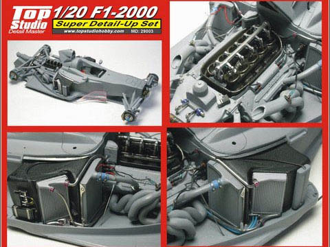 TOP STUDIO MD29003 1/20 Ferrari F1-2000 Super Detail-up set