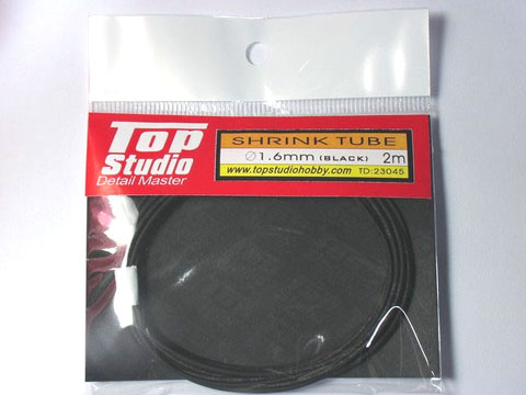 TOP STUDIO TD23045 1.6mm Shrink Tube Black
