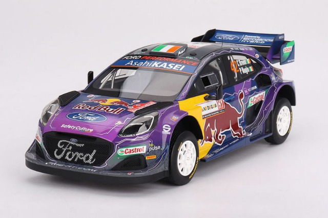 ** 予約商品 ** TOP SPEED TS0491 1/18 Ford Puma Rally1 Rally Italy Sardinia 2022 2nd #42 M-Sport Ford WRT