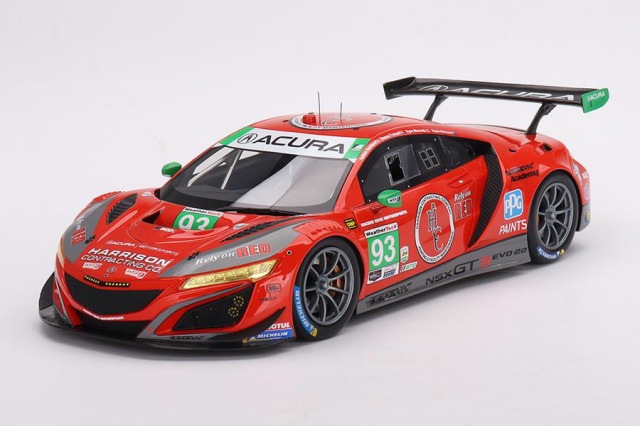 【お取り寄せ商品】 TOP SPEED TS0497 1/18 Acura NSX GT3 EVO22 IMSA Daytona 24H 2023 #93