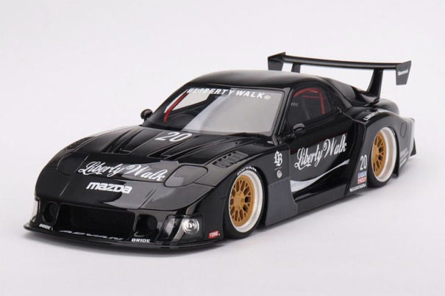 【お取り寄せ商品】 TOP SPEED TS0528 1/18 Mazda RX-7 LB-Super Silhouette Liberty Walk Black