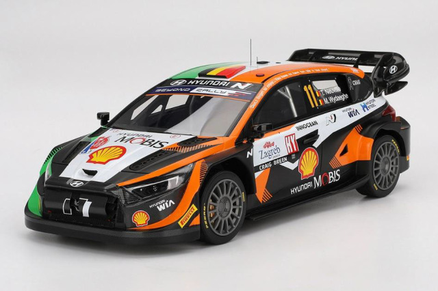 ** 予約商品 ** TOP SPEED TS0616 1/18 Hyundai i20 N Rally1 Croatia Rally Power Stage 2023 Winner #11