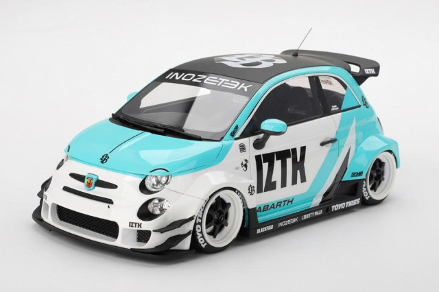 ** 予約商品 ** TOP SPEED TS0623 1/18 Abarth 595 LB-WORKS x Abas Works IZTK
