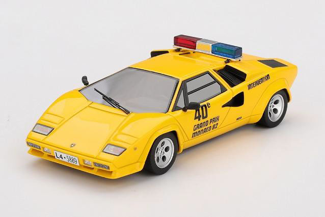 ** 予約商品 ** TSM Model TSM430860 1/43 Lamborghini Countach Monaco Grand Prix 1982 Pece car