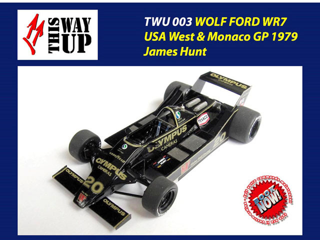 TAMEO kit TWU003 Wolf Ford WR7 USA West & Monaco GP 1979 J.Hunt