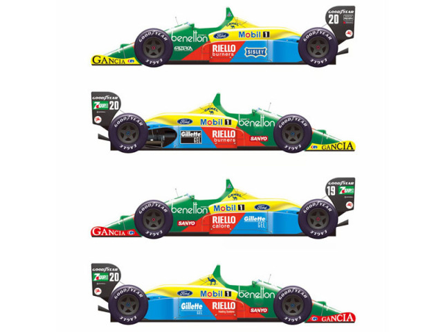 Vector One Decals D20-010 1/20 Benetton B188/B188B 1988-1989 (Third Edition) 【メール便可】