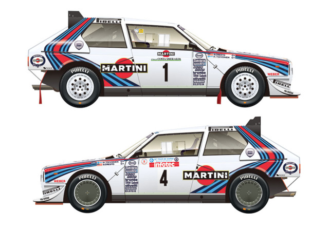 VM Decals D24-012 1/24 Delta S4 038 1986 Costa Smerald Rally Winner / 1986 Tour de Corse 【メール便可】