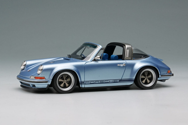 VISION VM135I 1/43 Singer 911(964) Targa Steel City Blue Limited 120pcs