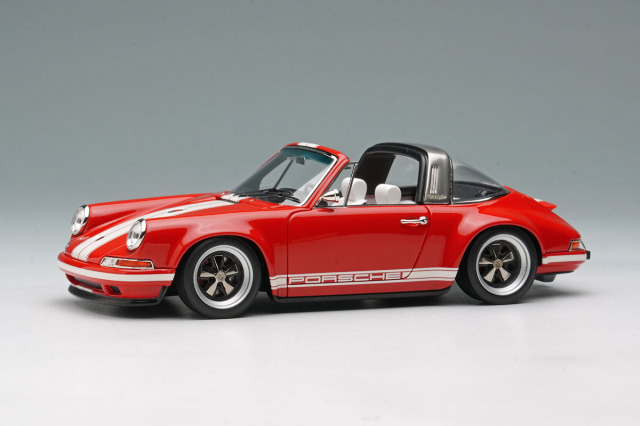【お取り寄せ商品】 VISION VM135J 1/43 Singer 911(964) Targa Red /White Stripe Limited 120pcs