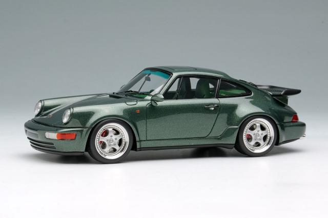 【お取り寄せ商品】 VISION VM158J Porsche 911(964) Turbo 3.6 1993 Oak Green Metallic Limited 60pcs