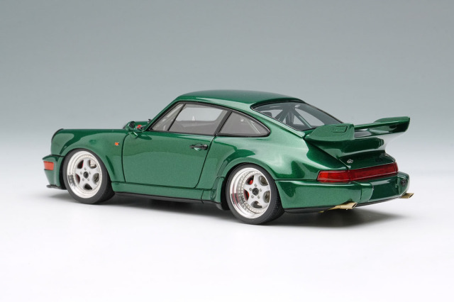 【新品同様】メイクアップ 1/43 ポルシェ964 カレラRS CS 緑 1/43 ポルシェ911(964) カレラRS クラブスポーツ1992 シグナル