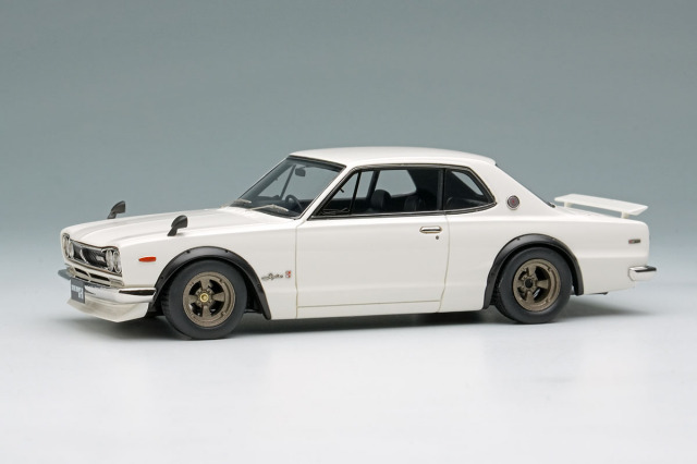VISION VM244B Nissan Skyline 2000GT-R (KPGC10) with Spoiler (Nissan Works wheel) White