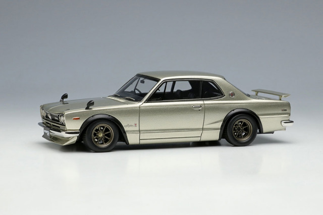 【お取り寄せ商品】 VISION VM273A Nissan Skyline 2000 GT-R (KPGC10) 1971 with Chin spoiler (RS watanabe 8spoke) Champagne Silver