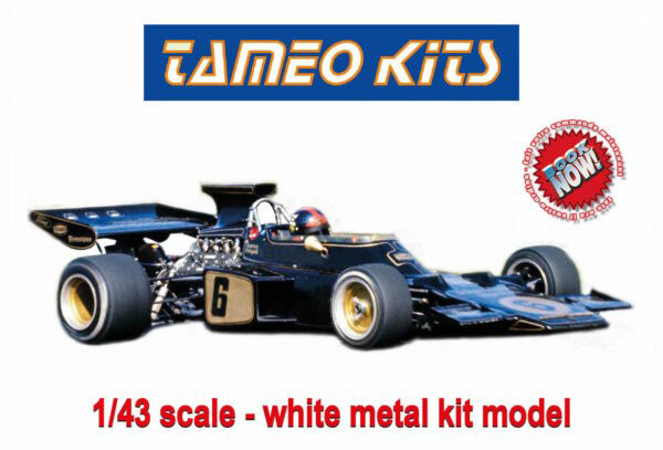 TAMEO kit WCT72 Lotus Ford 72D Italian GP 1972 Winner E.Fittipaldi