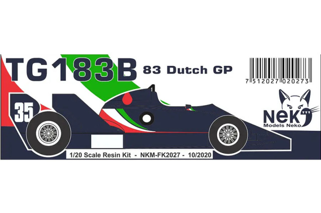 Neko Models FK2027 1/20 Toleman TG183B Dutch GP 1983 ミニカー専門