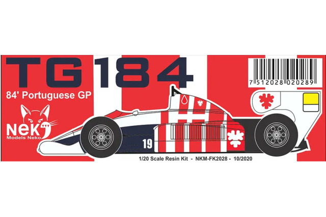 【お取り寄せ商品】 Neko Models FK2028 1/20 Toleman TG184 Portugal GP 1984