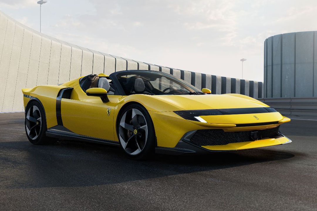 ** 予約商品 ** LOOKSMART LS1218A 1/12 Ferrari 849 Testarossa Spider Giallo Modena