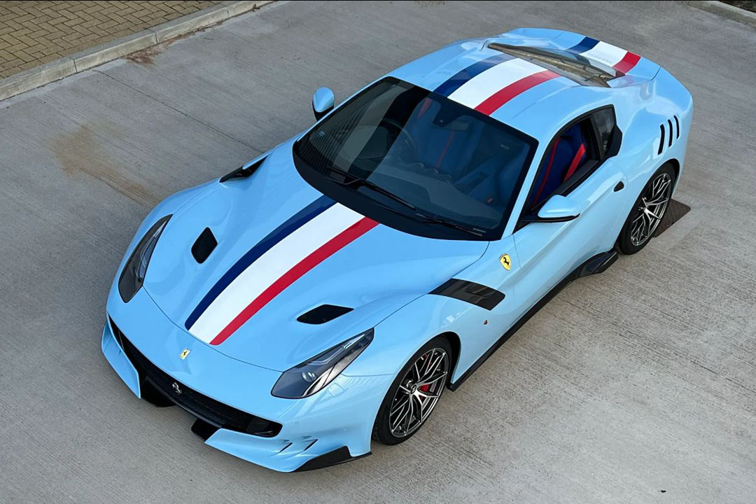 ** 予約商品 ** LOOKSMART LS1223C 1/12 Ferrari F12tdf Azzurro La Plata - French Livery