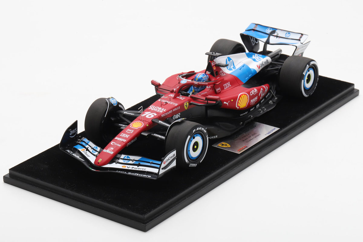 ** 予約商品 ** LOOKSMART LS18F1076 1/18 Ferrari SF-25 Miami GP 2025 C.Leclerc