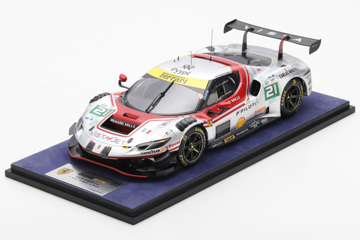 ** 予約商品 ** LOOKSMART LS18LM056 1/18 Ferrari 296 LMGT3 No.21 Vista AF Corse 2nd LMGT3 class Le Mans 24H 2025