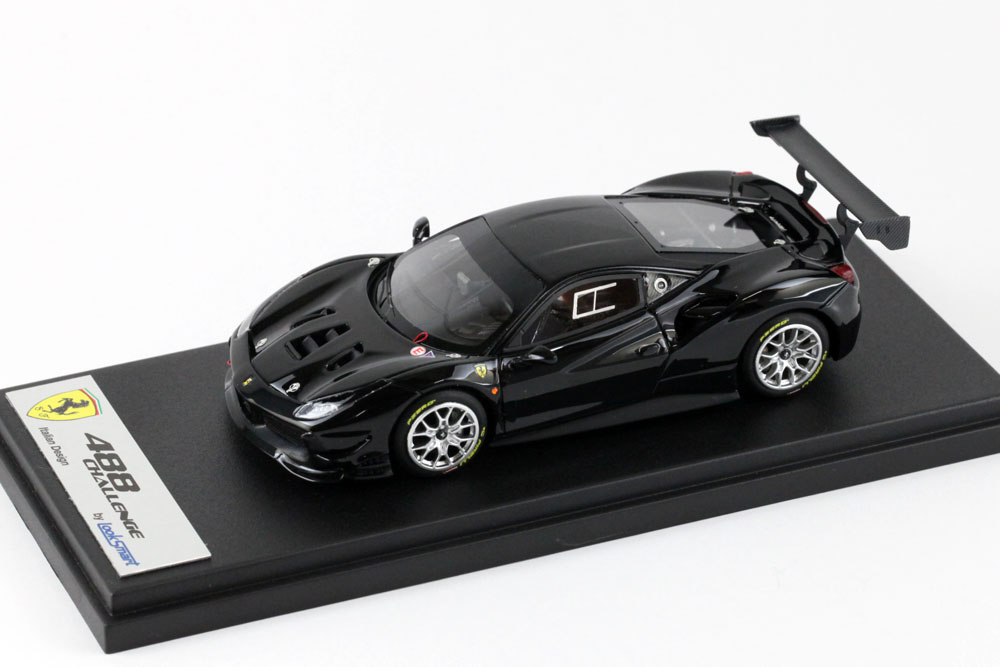 フェラーリー チャレンジ Black 488 Look Smart BBRC197D 1/43 Ferrari 488 Challenge Nero Opaco Limited 24pcs