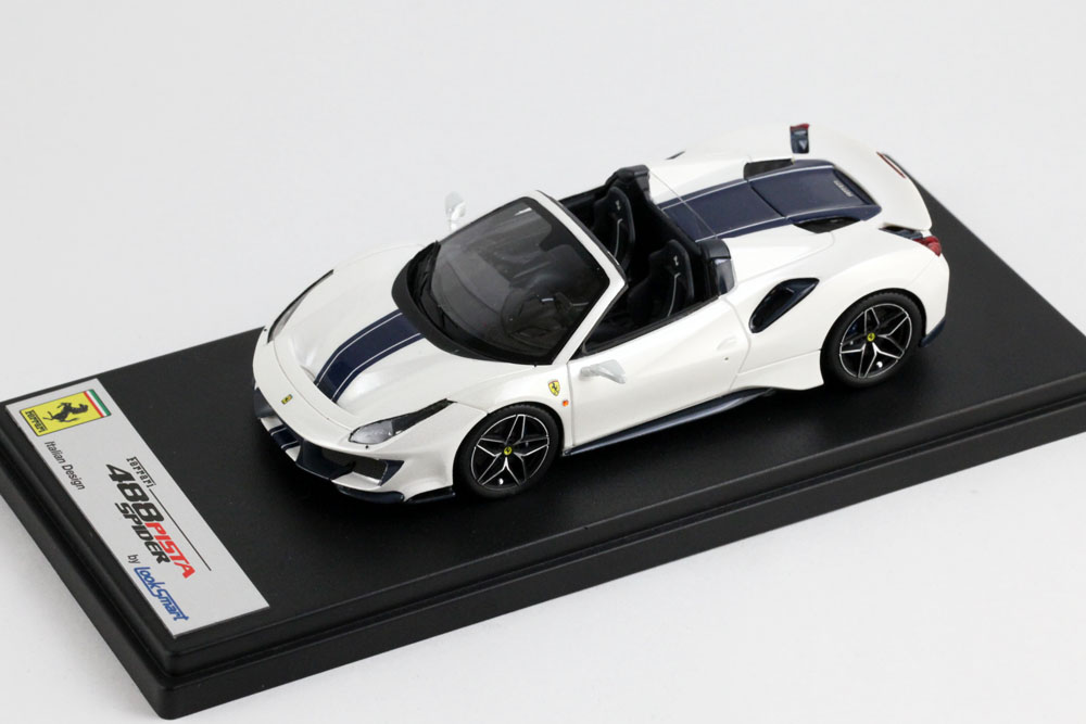 LOOKSMART LS496A Ferrari 488 Pista Spider Bianco Italia