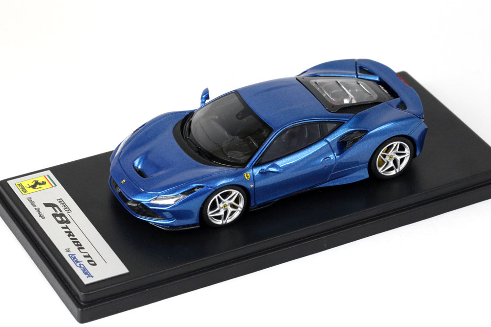 Looksmart 1:43 Ferrari F8 Tributo blau Genf Motorshow 2019