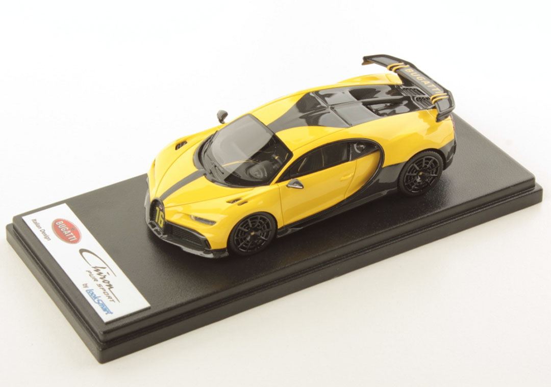 LOOKSMART LS520D 1/43 Bugatti Chiron Pur Sport Jaune Molsheim